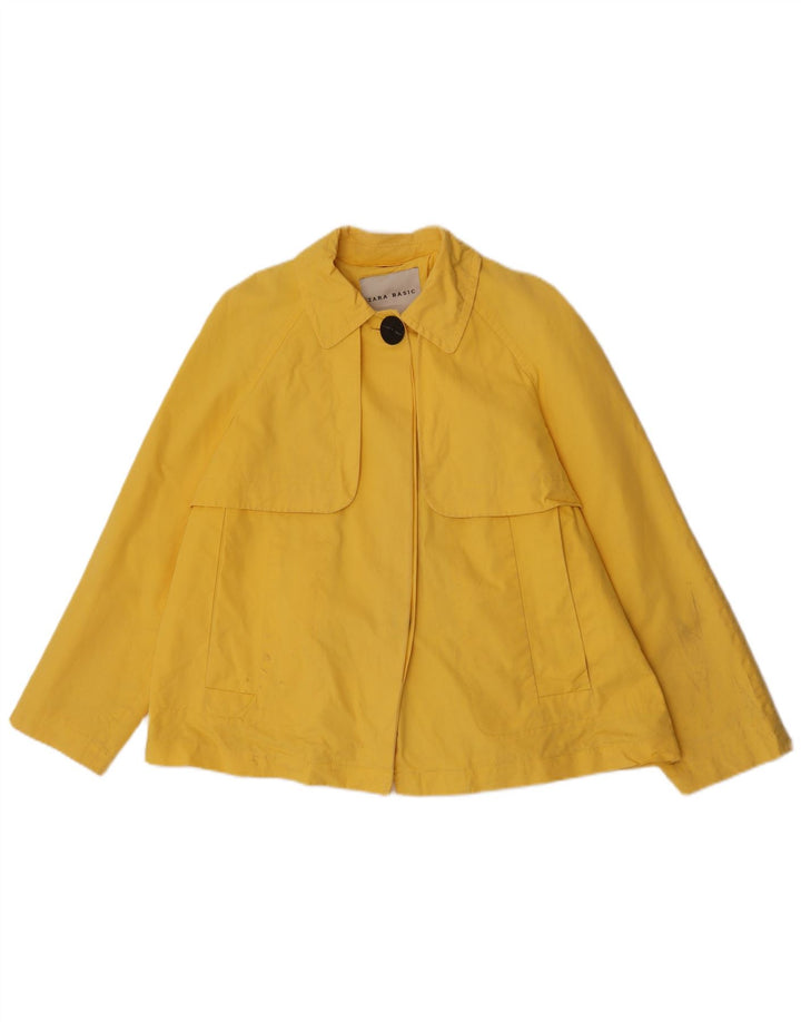 Bomber pentru femei Zara UK 16 mare bumbac galben