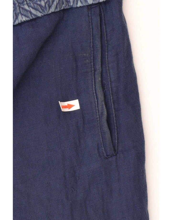 Pardesiu deschis pentru femei Zara UK 16 mare din bumbac geometric albastru