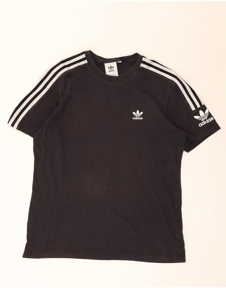 Tricou pentru bărbați Adidas Top Mediu Negru Bumbac