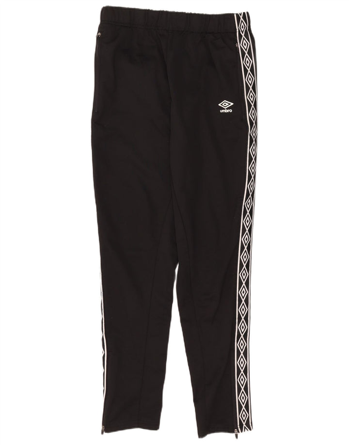 Pantaloni de trening grafic Umbro pentru bărbați, mari, negru, poliester