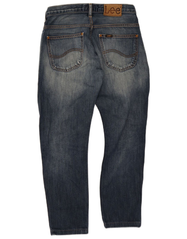 Blugi cropped Lee Knox pentru bărbați W28 L25 bumbac bleumarin