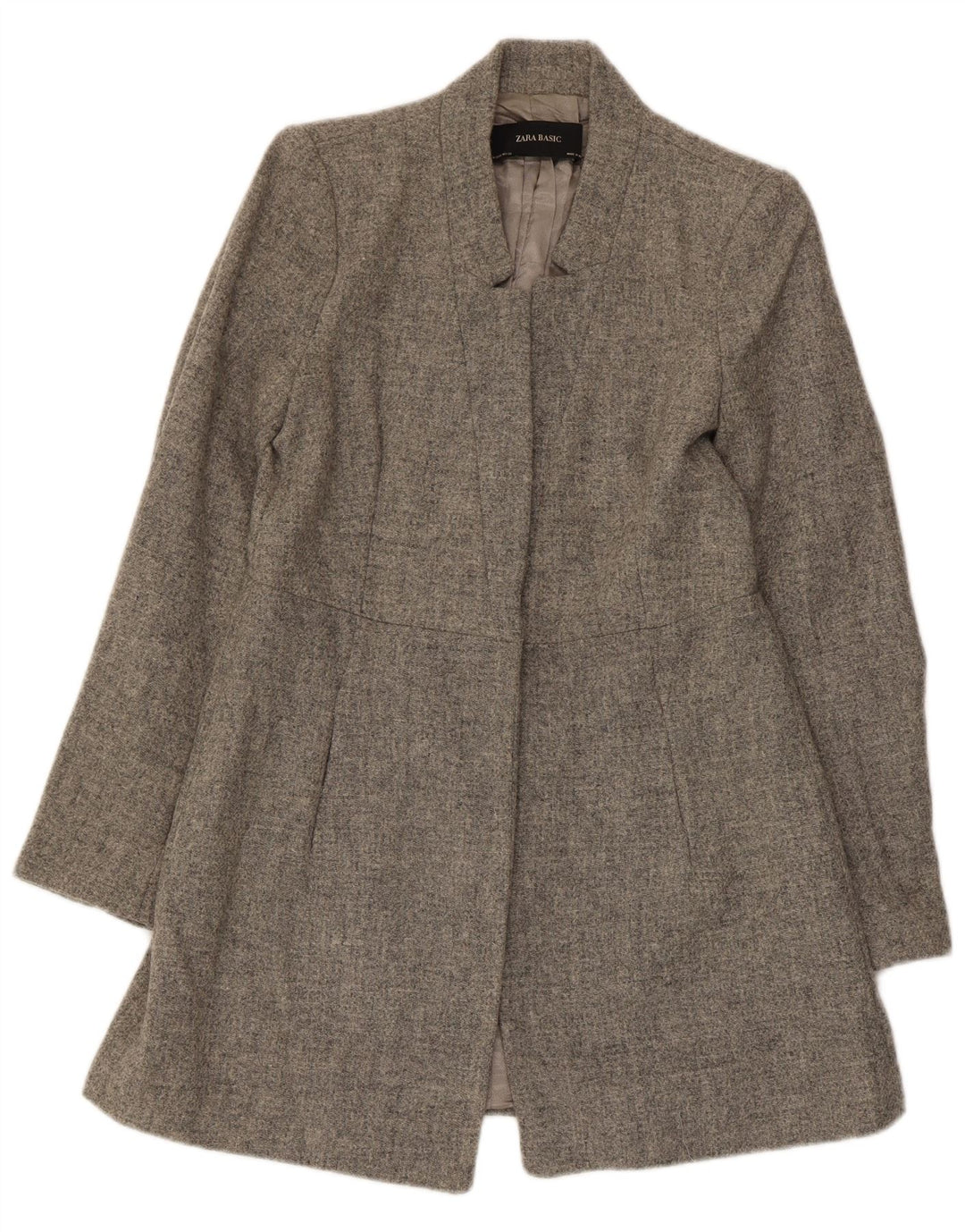 Jachetă Blazer pentru femei Zara UK 12 Medium Gri Lână