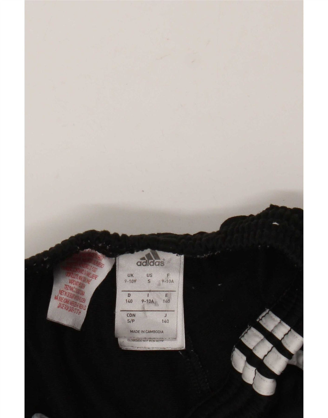 Pantaloni de trening Adidas baieti 9-10 ani poliester negru