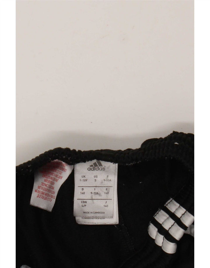 Pantaloni de trening Adidas baieti 9-10 ani poliester negru