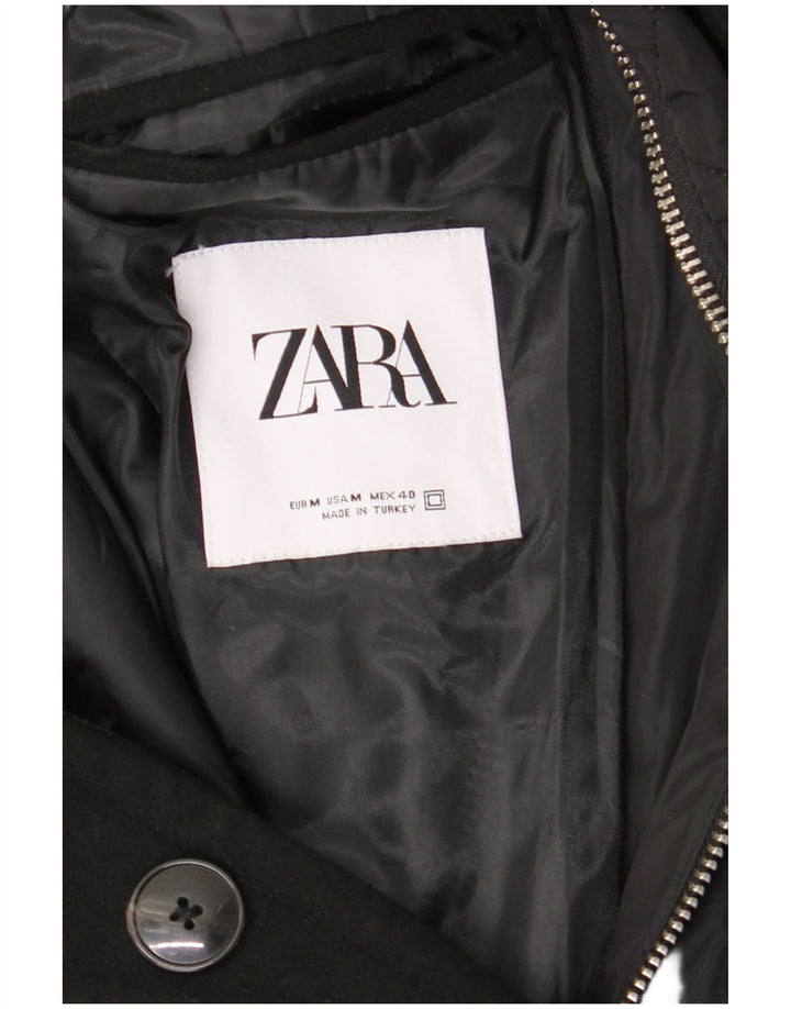 Pardesiu pentru bărbați Zara UK 38 Poliester mediu negru