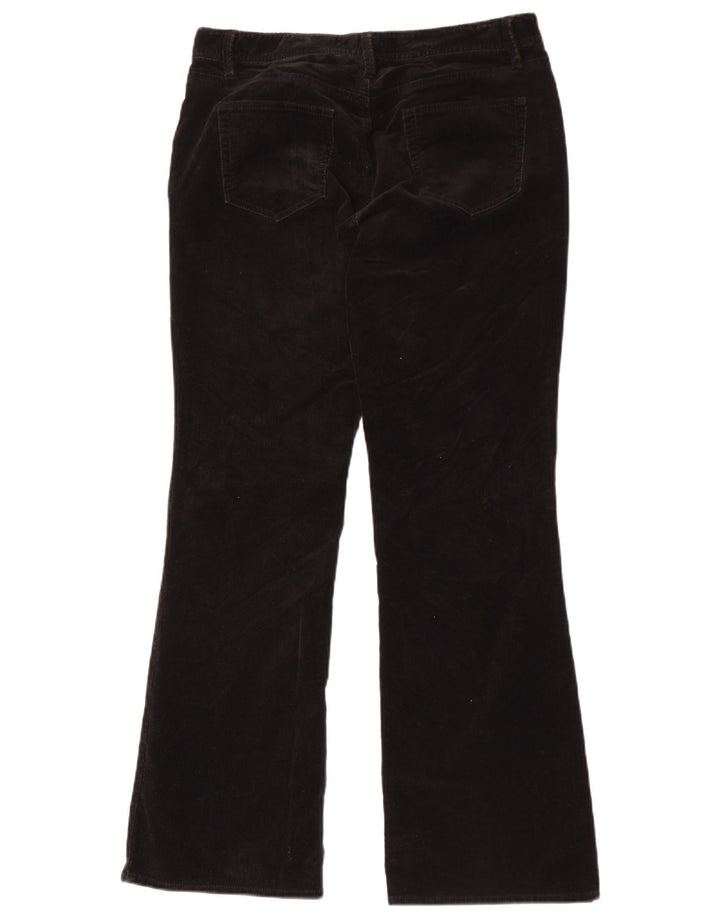Eddie Bauer Pantaloni pentru femei Bootcut din velur US 8 Medium W30 L31 Negru