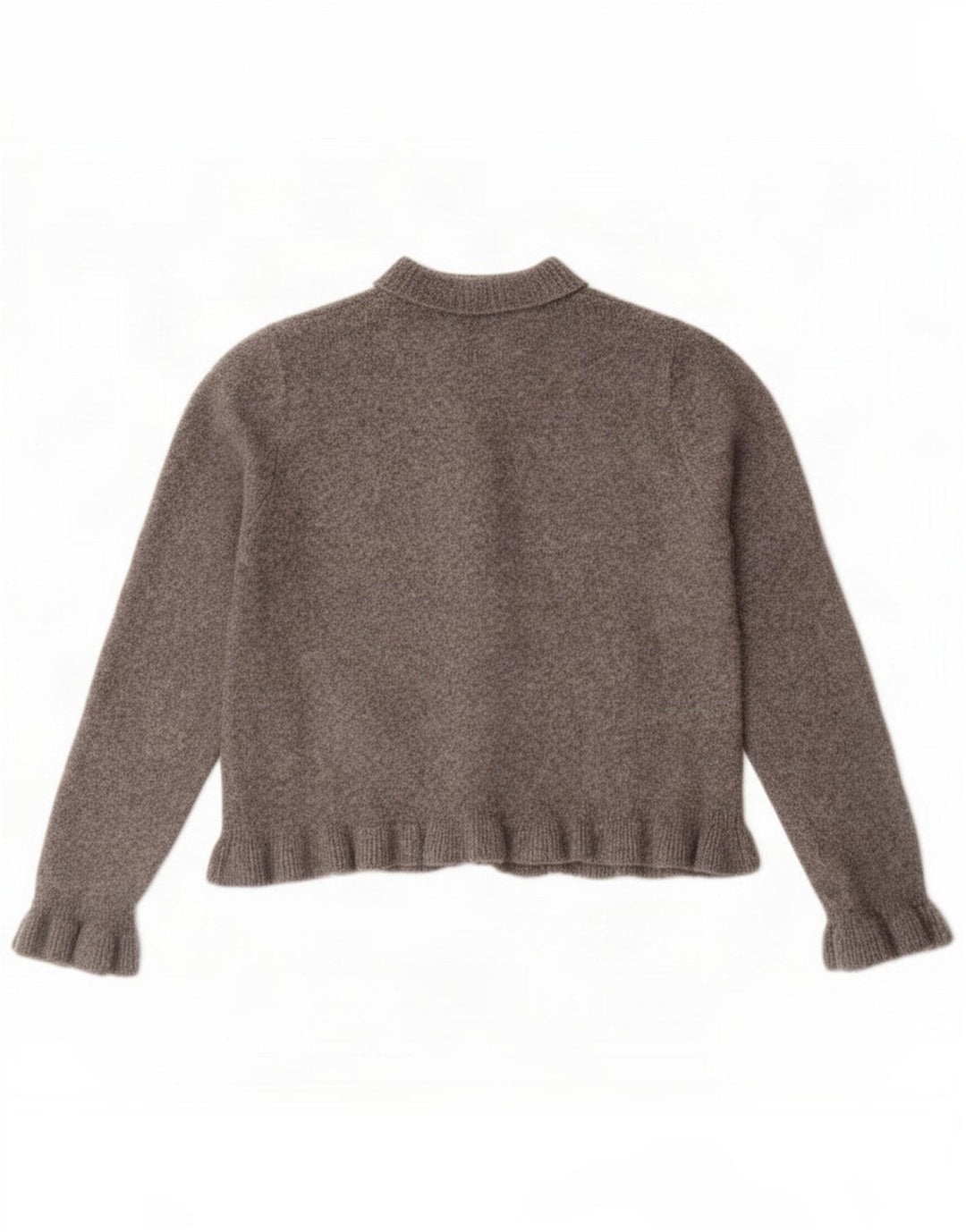 Pulover cardigan pentru femei Zara UK 14 Medium Gri Poliester