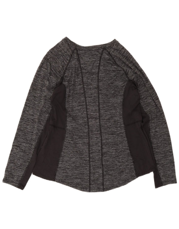 Top pentru femei Fila cu mânecă lungă Marea Britanie 20 2XL Gri poliester striat Sport