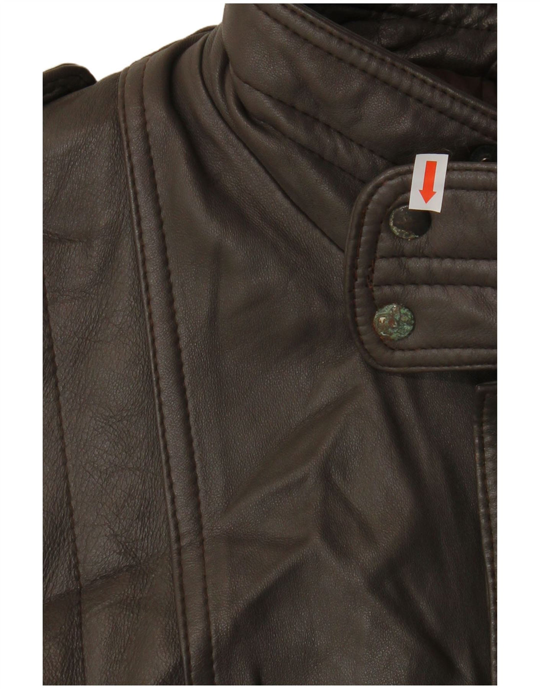 Jachetă de piele pentru bărbați VINTAGE IT 54 2XL din piele maro