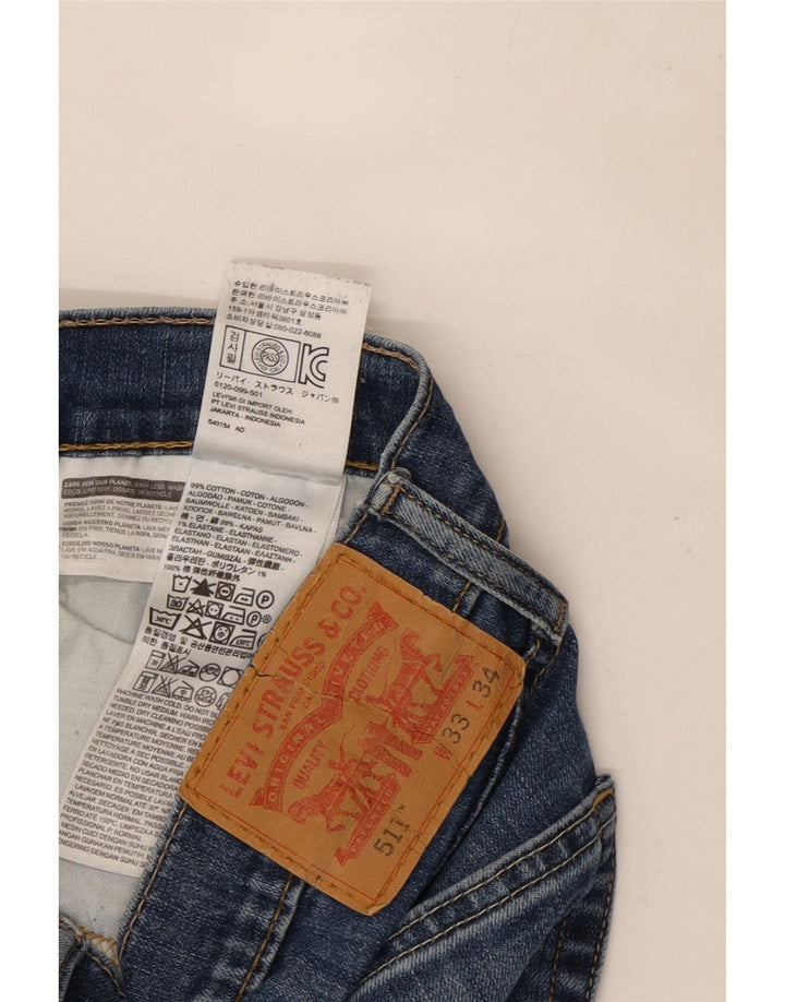 Blugi Levi's 511 Slim pentru bărbați W33 L31 Bumbac albastru
