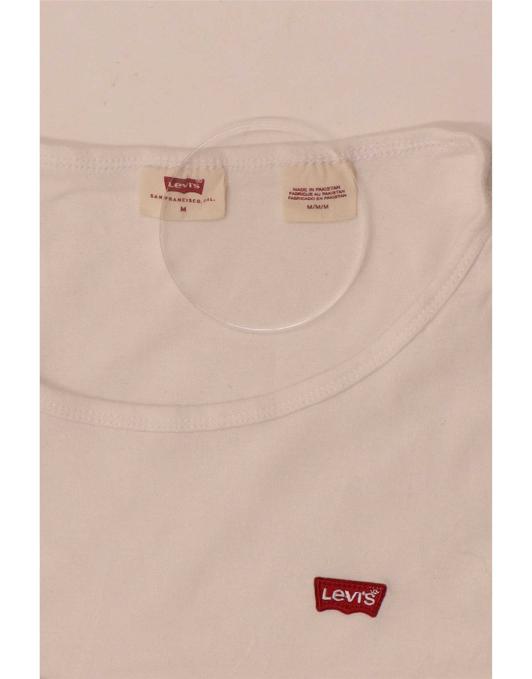 Top pentru femei Levi's cu mânecă lungă UK 12 Medium White