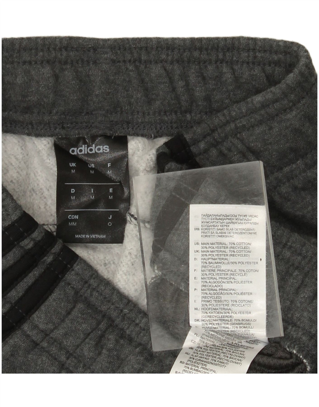 Pantaloni de trening ADIDAS pentru bărbați Joggeri din bumbac gri mediu