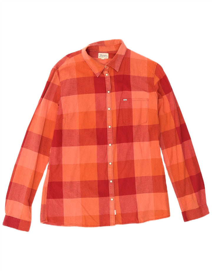 Cămașă Wrangler pentru femei UK 16, mare, roșu, din bumbac