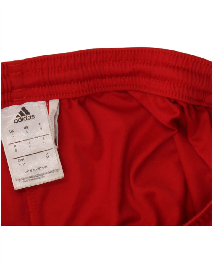 Pantaloni scurți sport pentru bărbați Adidas Climalite, poliester roșu mic