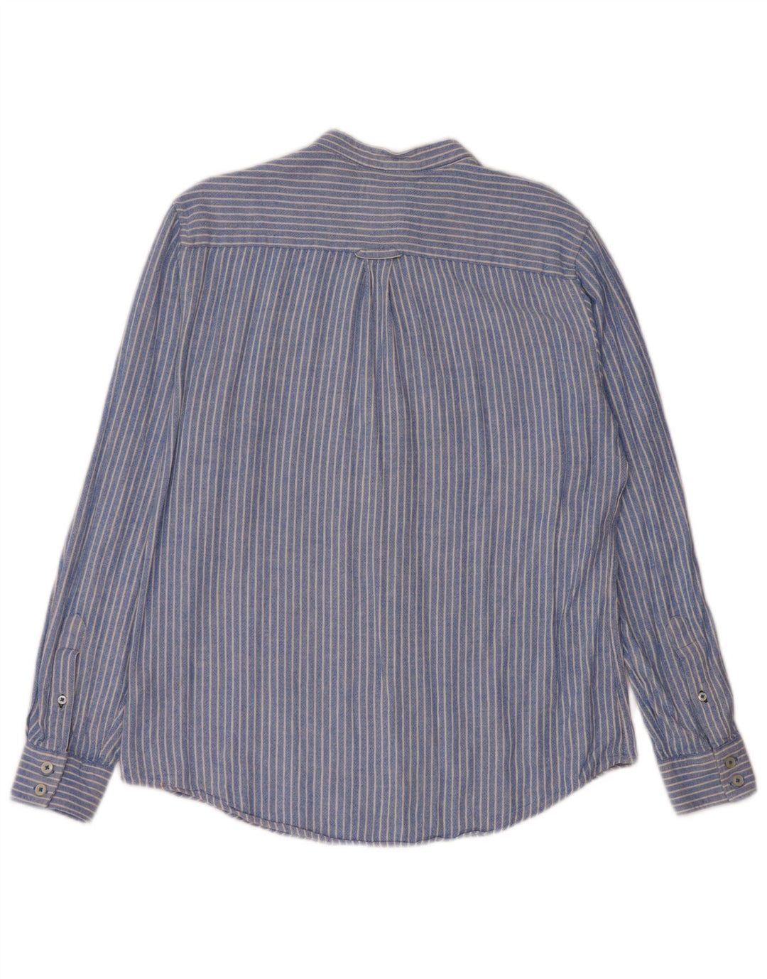 Crew Clothing Cămașă pentru bărbați Lenjerie cu dungi albastre medii