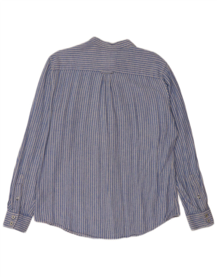 Crew Clothing Cămașă pentru bărbați Lenjerie cu dungi albastre medii