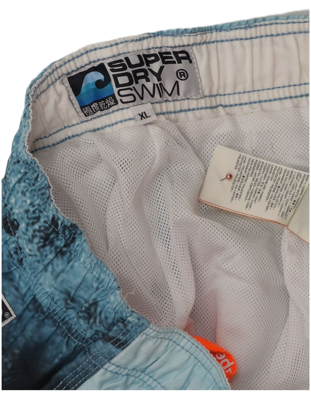 Pantaloni scurți de înot grafic pentru bărbați Superdry XL, poliester cu vopsea cravată