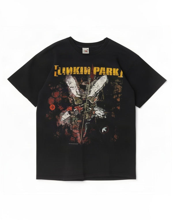 Tricou Linkin Park Hybrid Theory 2002 pentru bărbați de epocă Top mediu negru