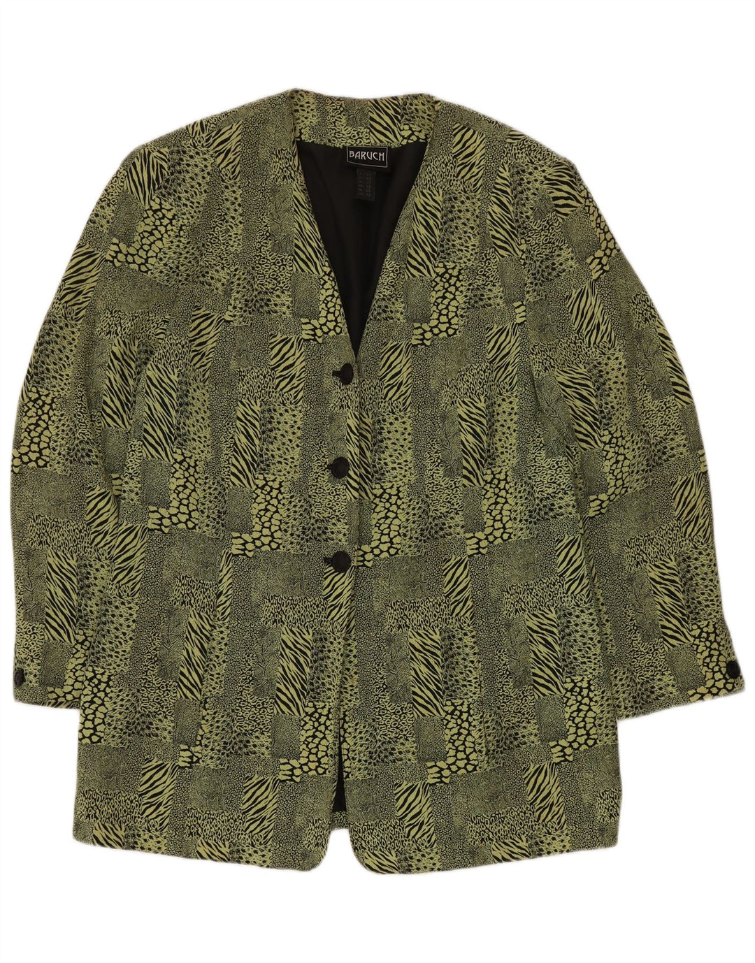 Jachetă de damă BARUCH cu paragate UK 16, mare, verde, imprimeu animal