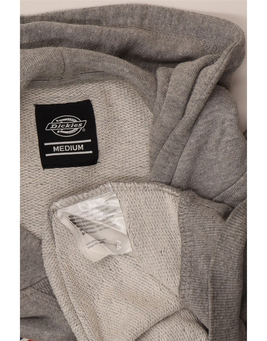 DICKIES Pulover grafic pentru bărbați din bumbac, gri mediu