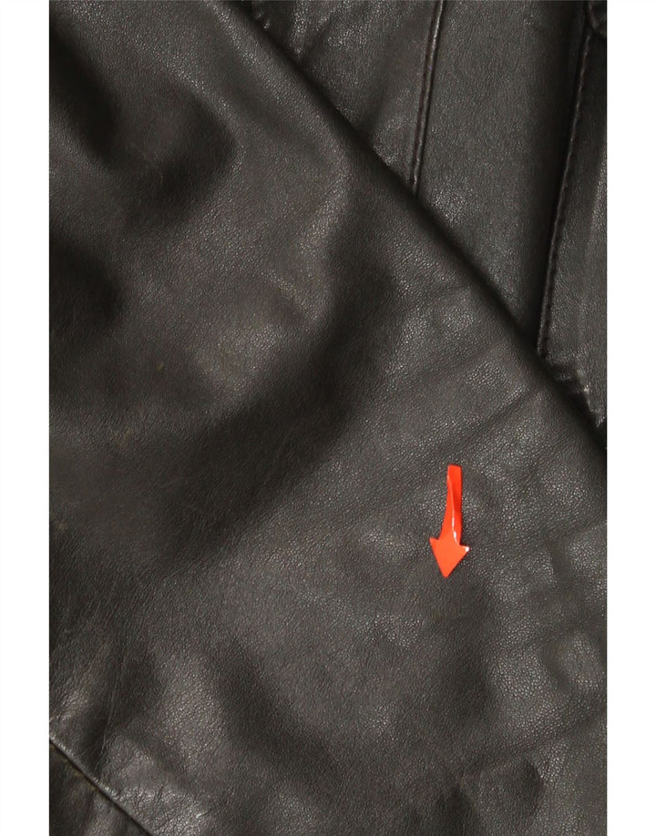 Geacă de piele pentru bărbați Zeiler UK 40 Large Black