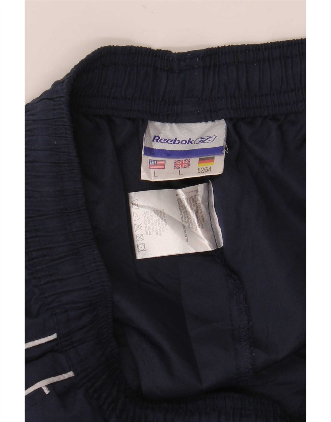 Pantaloni de trening grafic Reebok pentru bărbați, mari, albastru, poliester
