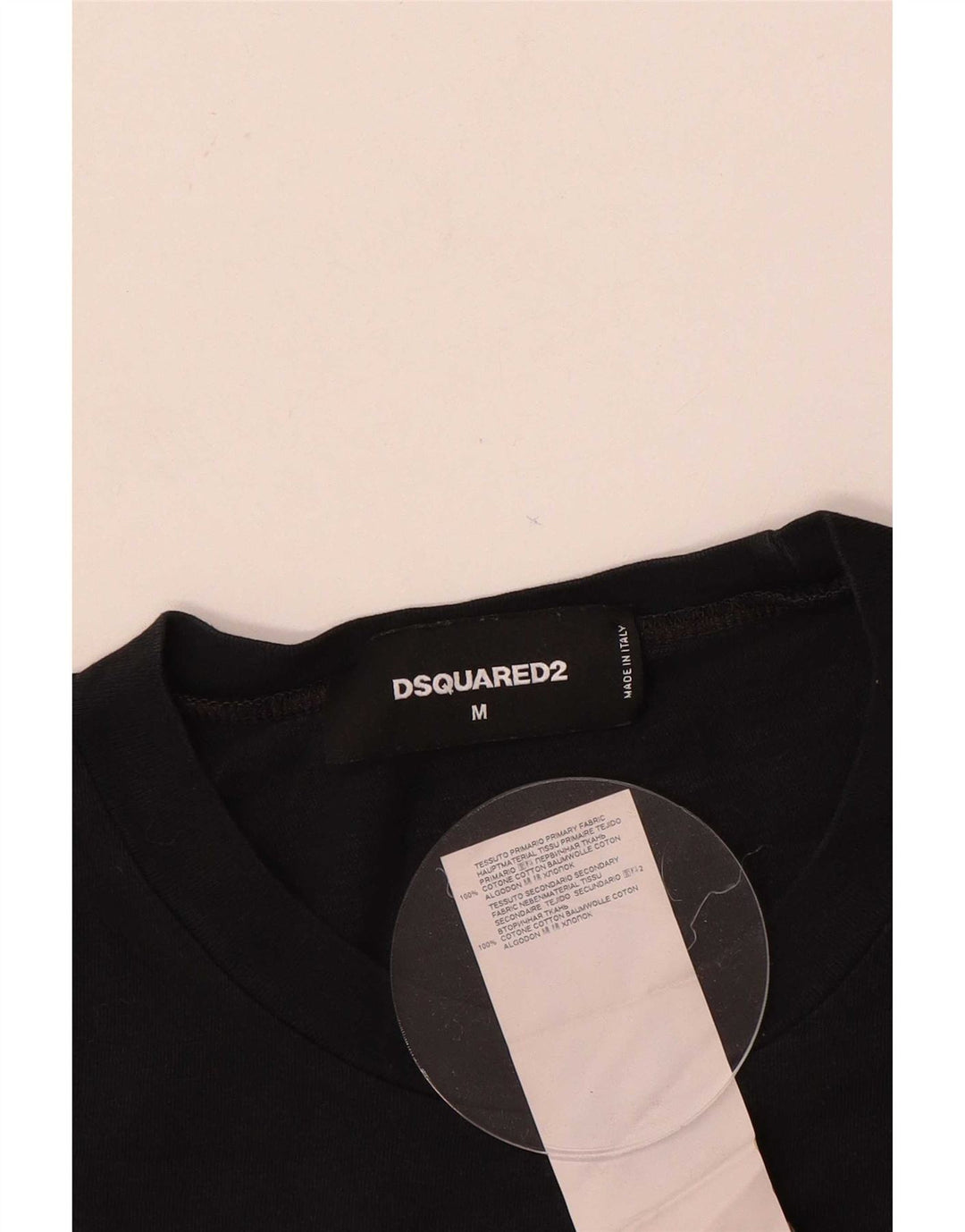 Tricou grafic pentru bărbați Dsquared2 Top mediu din bumbac negru