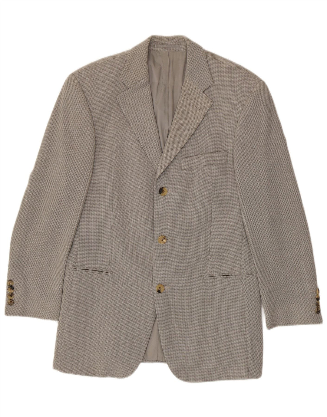 Blazer pentru bărbați Hugo Boss cu 3 nasturi EU 44 XS Lână virgină gri