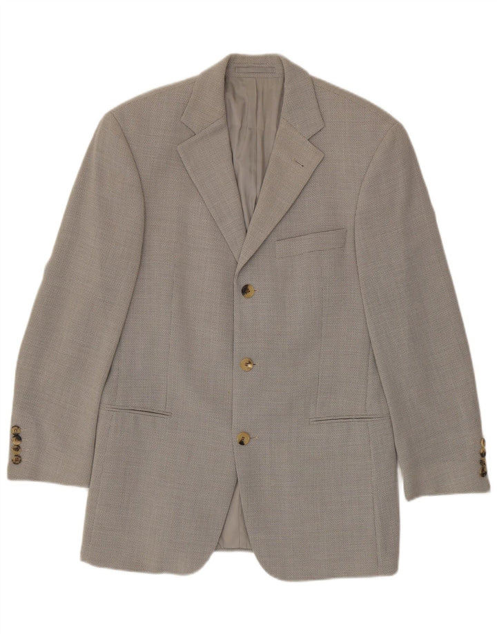 Blazer pentru bărbați Hugo Boss cu 3 nasturi EU 44 XS Lână virgină gri