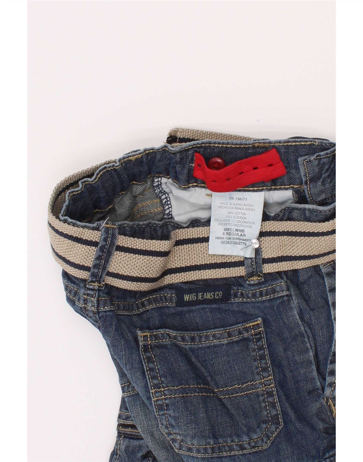Pantaloni scurti din denim cargo Wrangler Boys 3-4 ani W22 bumbac albastru