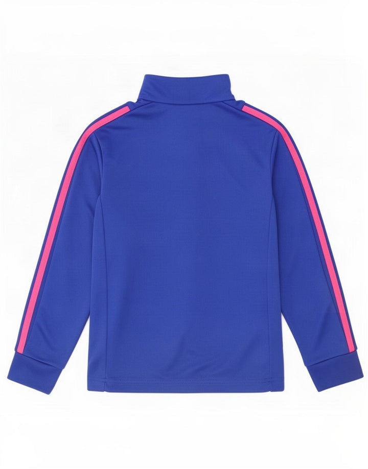 Adidas Fete Climalite Zip Neck Pullover Trening Top 7-8 Ani Albastru