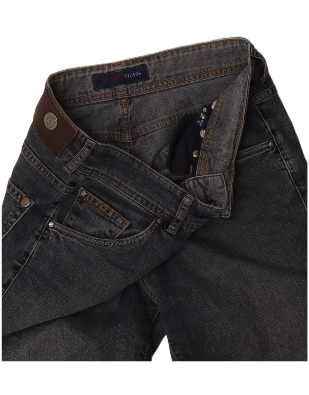 Blugi drepti pentru femei Trussardi W30 L31 albastru