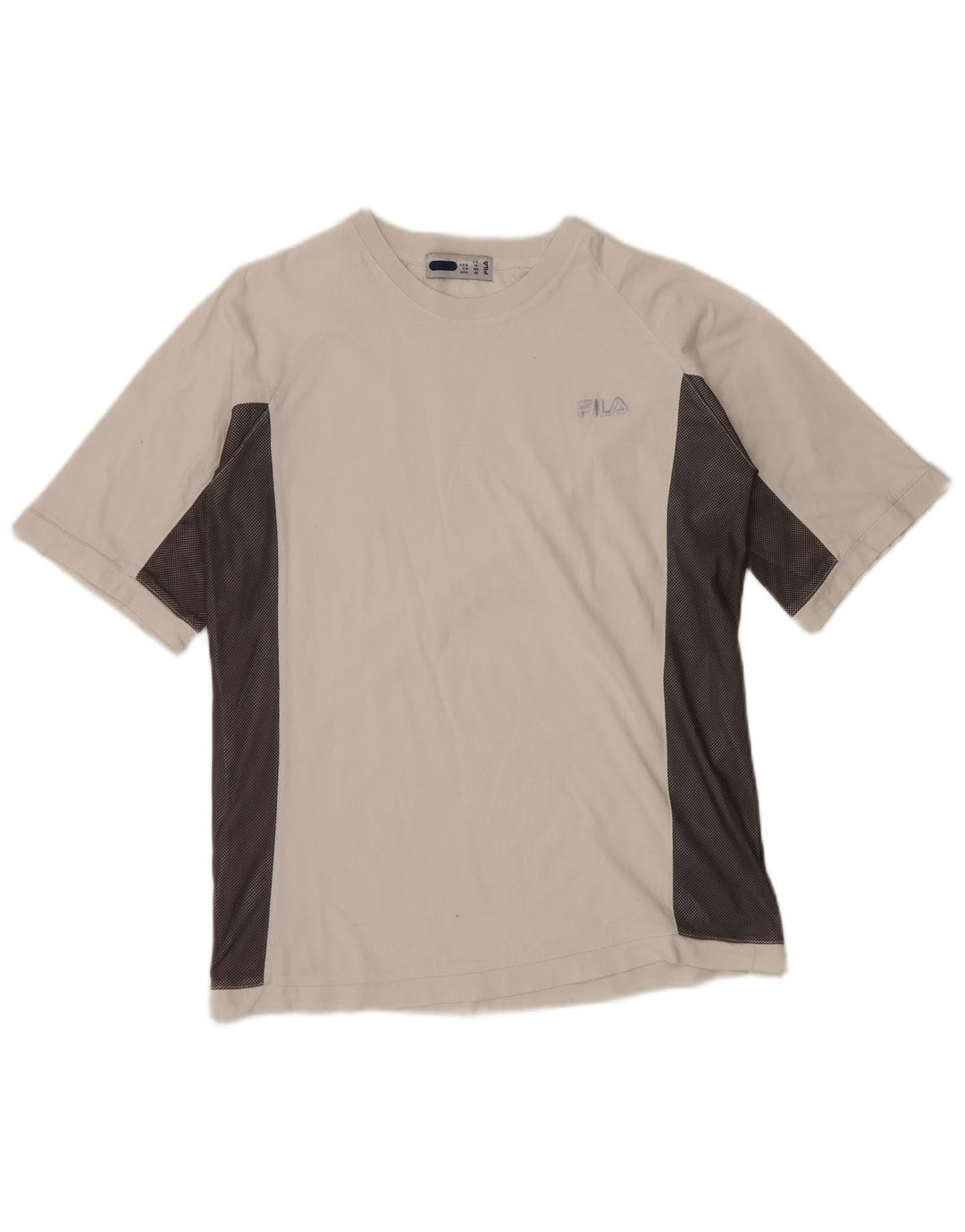 Tricou FILA Băieți Top 13-14 Ani Bumbac Colorblock Alb