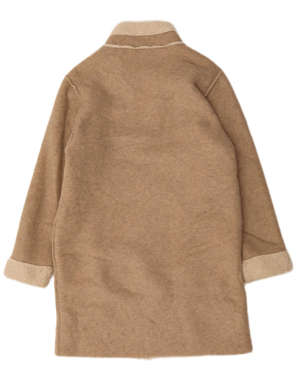 Pardesiu supradimensionat pentru femei Marks & Spencer Sherpa UK 10 Mic Bej cu pete
