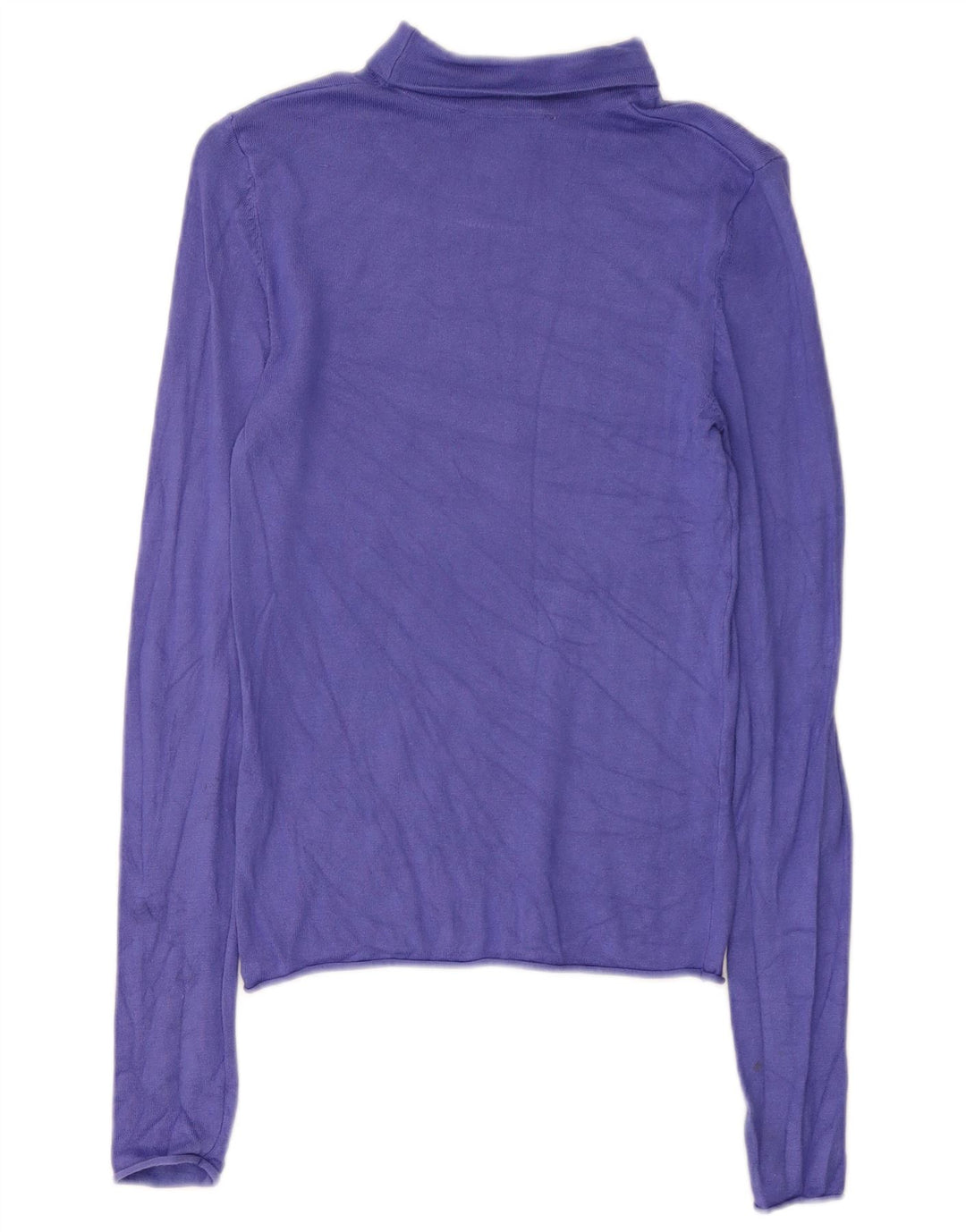 Top femeie Zara cu mânecă lungă UK 8 mic violet viscoză