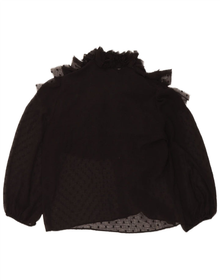 Bluză supradimensionată pentru femei Zara UK 10 Small Black Spotted
