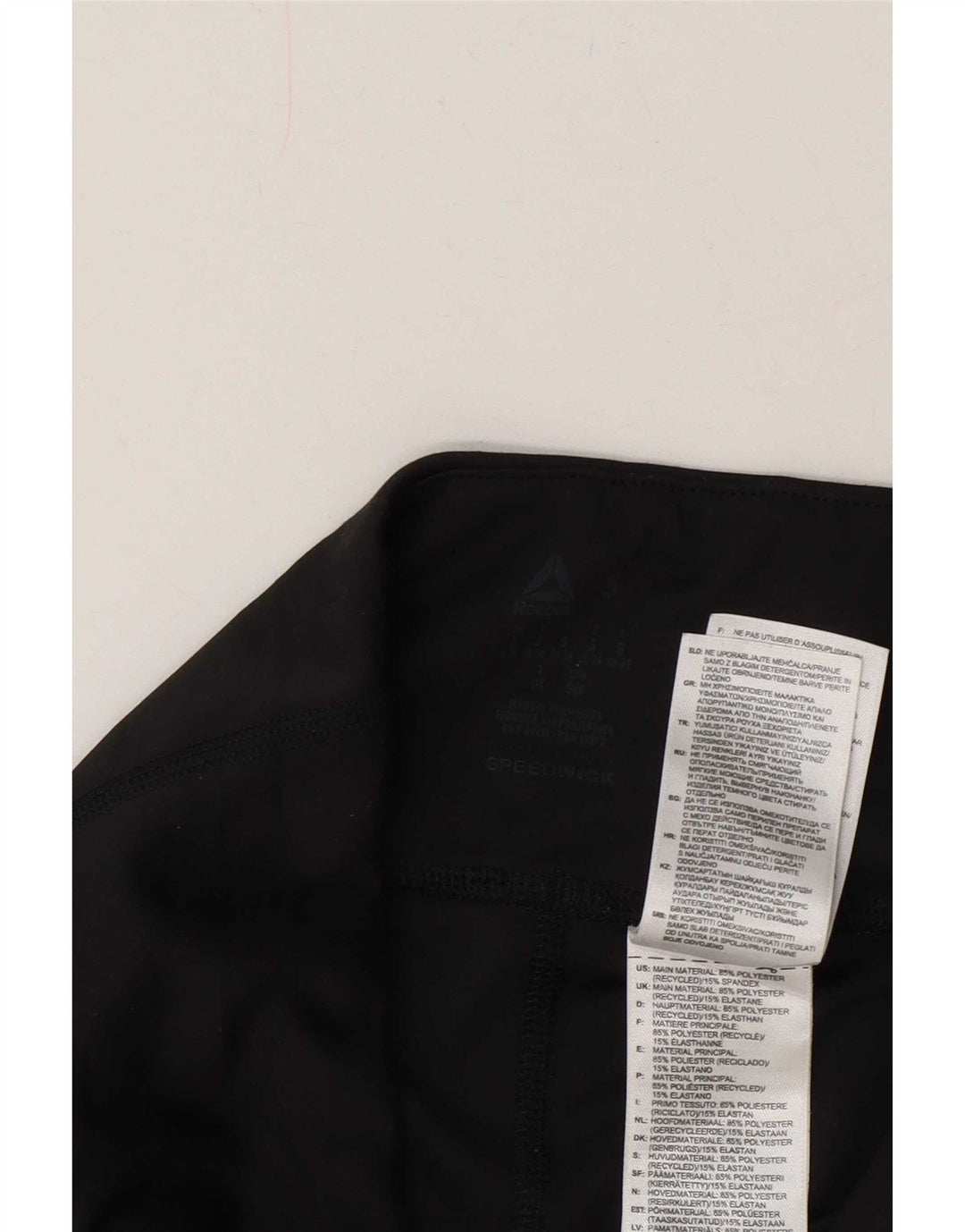 Leggings pentru femei Reebok UK 8/10 Poliester negru mic