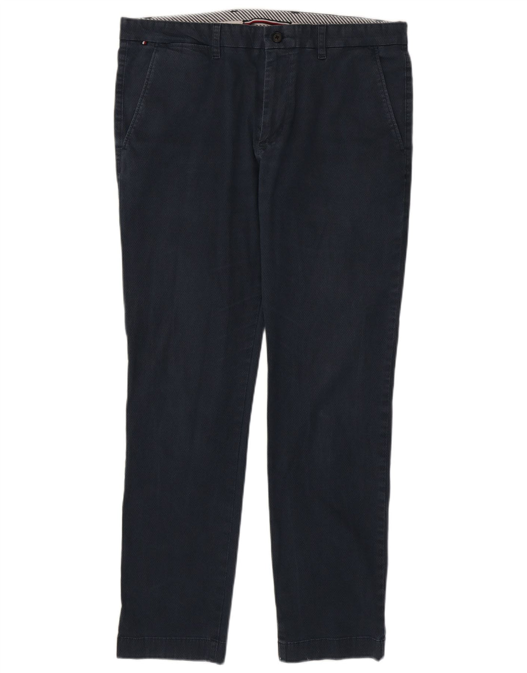 TOMMY HILFIGER Pantaloni chino slim pentru bărbați W36 L32 bumbac bleumarin