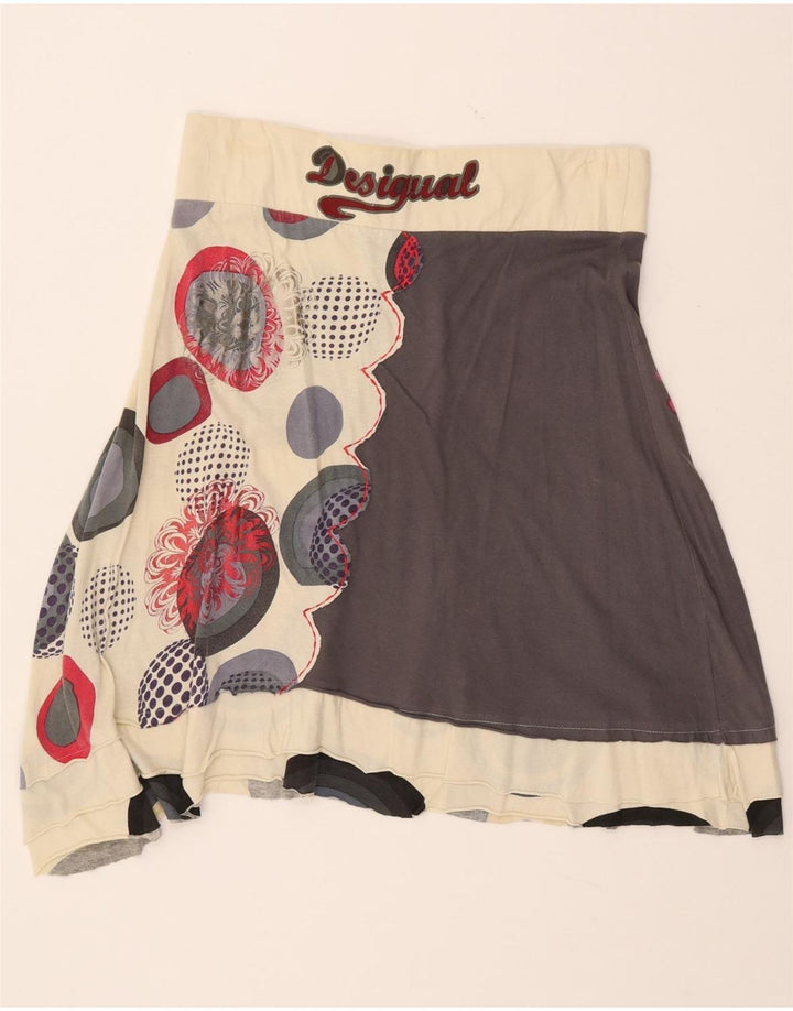 Fusta asimetrică pentru femei DESIGUAL XL W32, multicoloră, florală