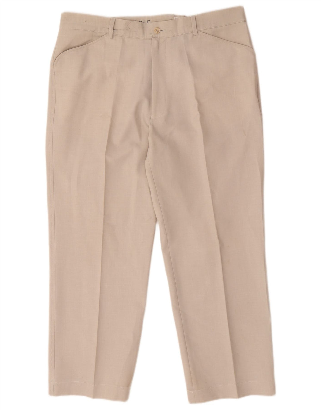Farah Pantaloni Drepți Casual Bărbați L38 L26 Poliester Bej