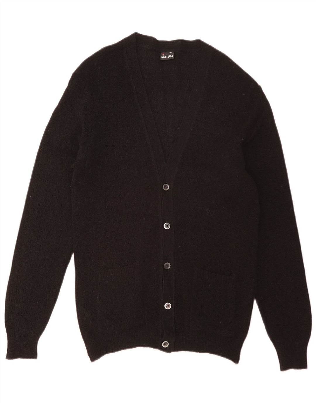 Cardigan Vintage pentru bărbați, mic, negru, acrilic