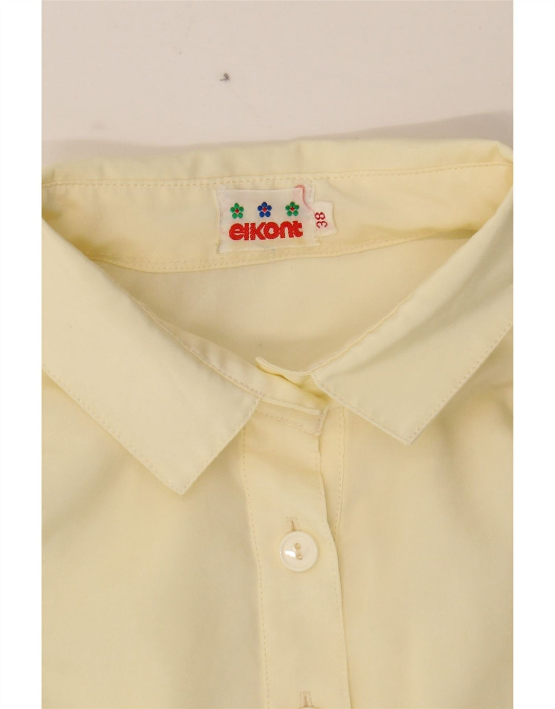 VINTAGE Womens Pullover Shirt EU 38 Medium Yellow Polyester Vintage Vintage and Second-Hand Vintage from Messina Hembry 
