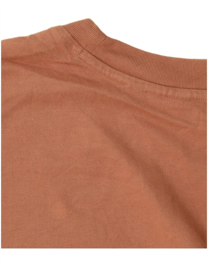 Tricou pentru bărbați Adidas Top din bumbac maro mediu