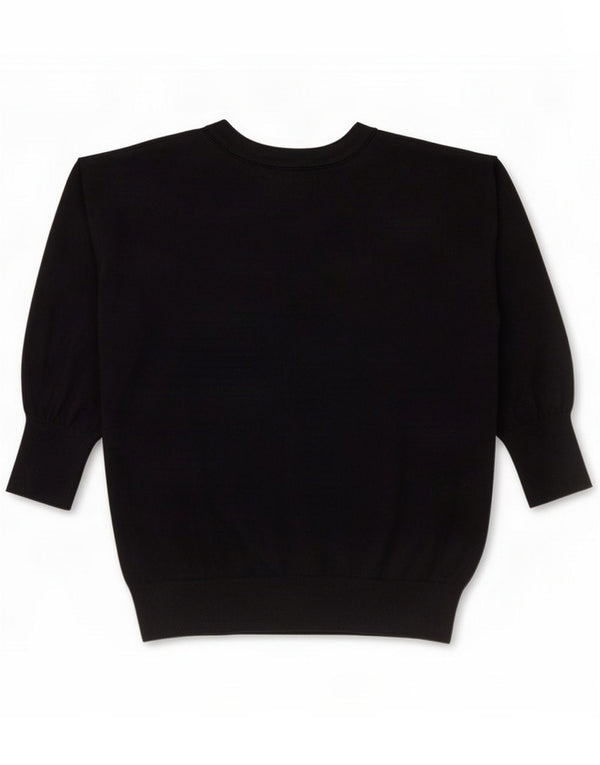 Falconeri Pulover cu decolteu în V pentru femei UK 14 Medium Black