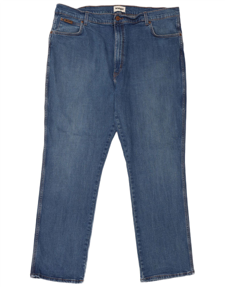 Blugi drepte pentru bărbați Wrangler Texas W44 L32 Bumbac albastru
