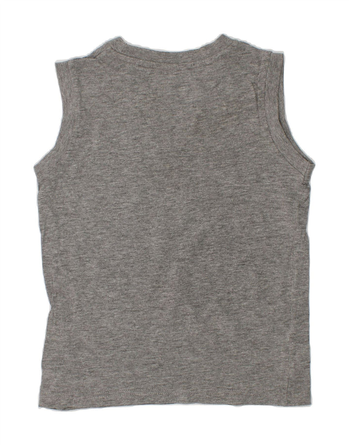 KAPPA Boys Vest Top 5-6 Years Grey Cotton Vintage Kappa and Second-Hand Kappa from Messina Hembry 