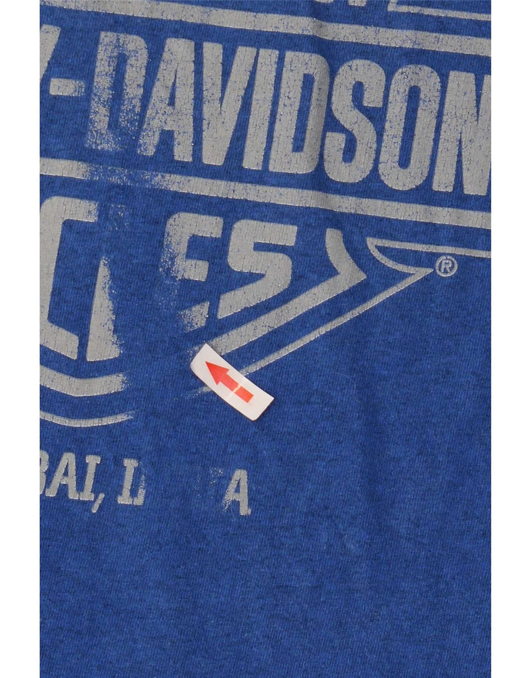 Tricou grafic Harley Davidson pentru bărbați Top mic, albastru, motocicletă