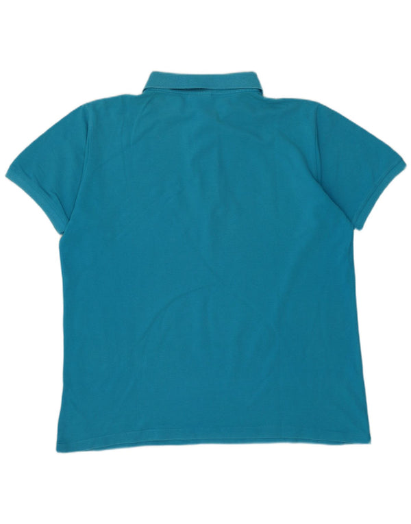 LACOSTE Mens Polo Shirt Size 4 Medium Blue Cotton