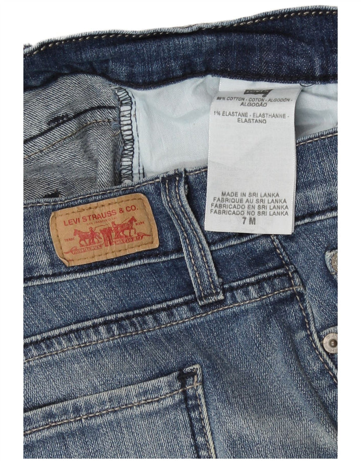 Blugi drepti 504 Super Low pentru femei Levi's US 7 Medium W29 L31 Bumbac albastru