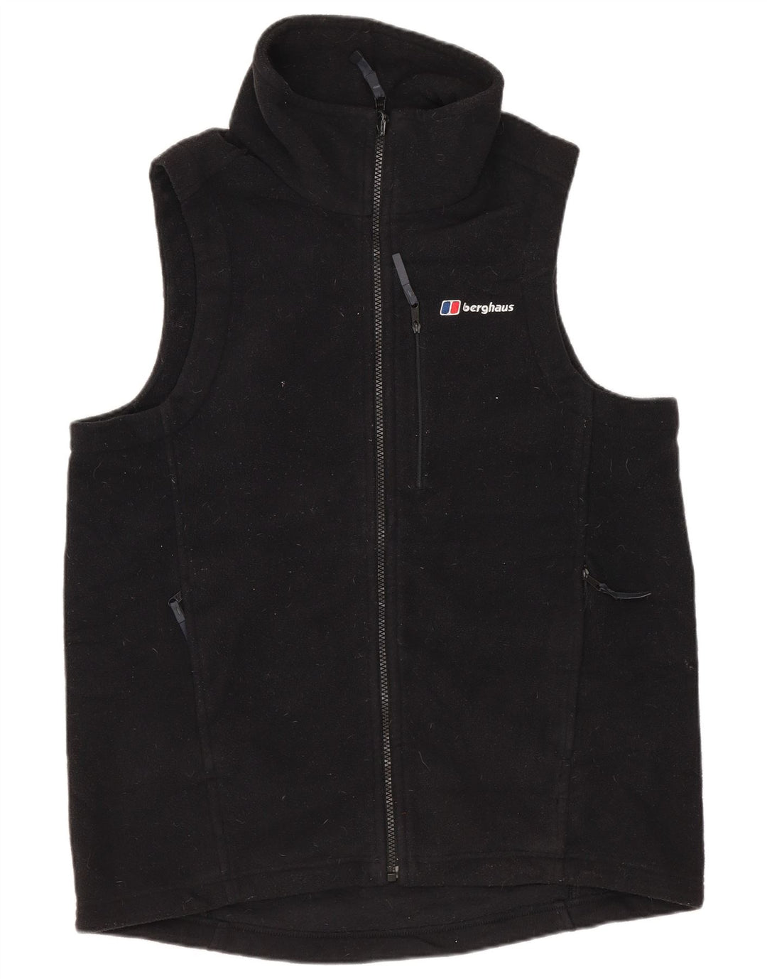 BERGHAUS Gilet pentru bărbați din lână UK 36 Poliester negru mic